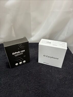 Peach AI Earphone with Protective AirPods Case Bundle !!! NWT